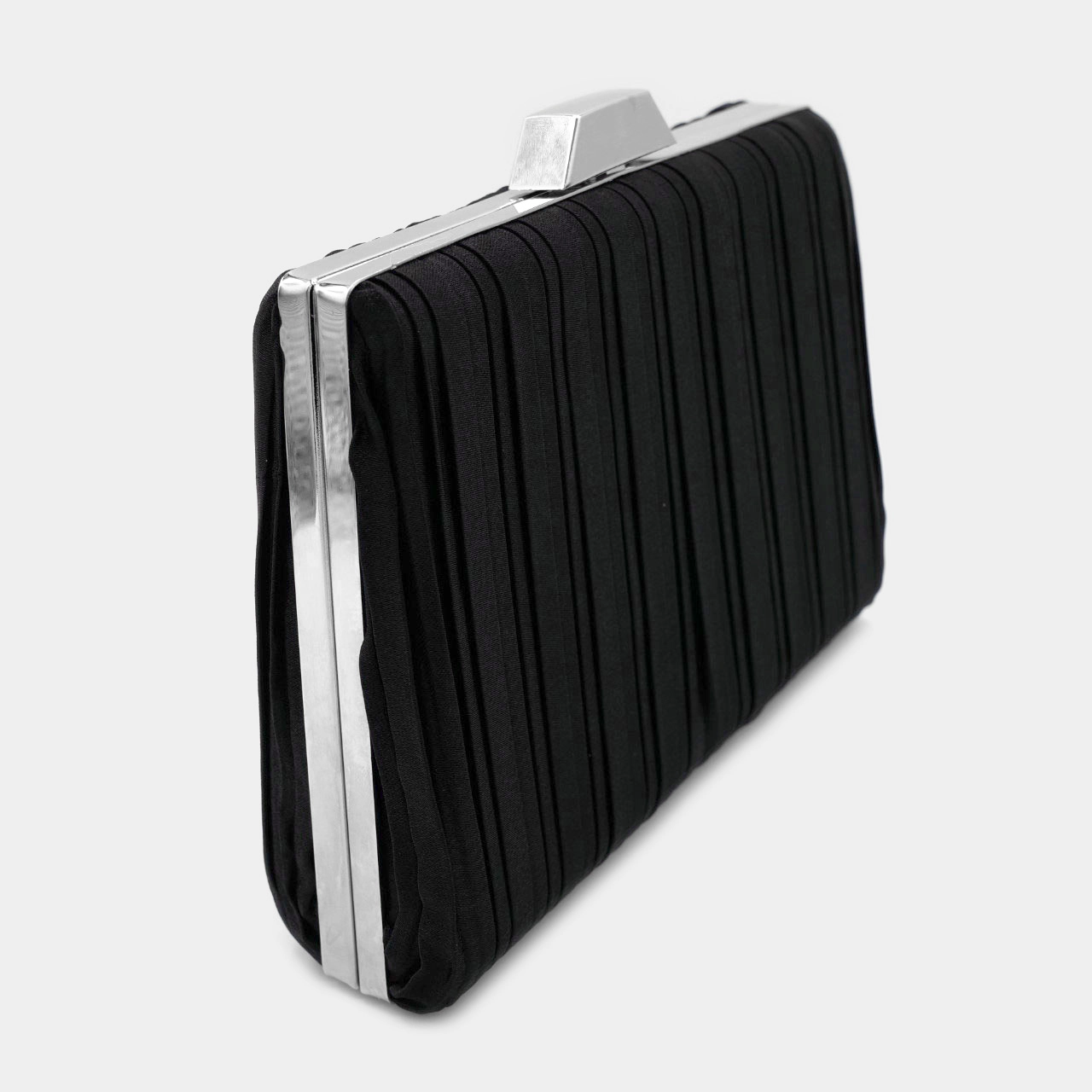 Fashnzfab Pleated Evening Clutch / Crossbody Bag