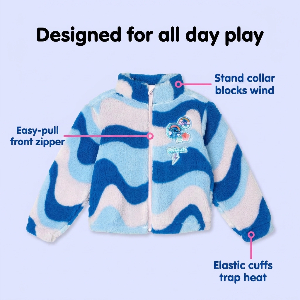 Disney Girls' Fleece Jacket