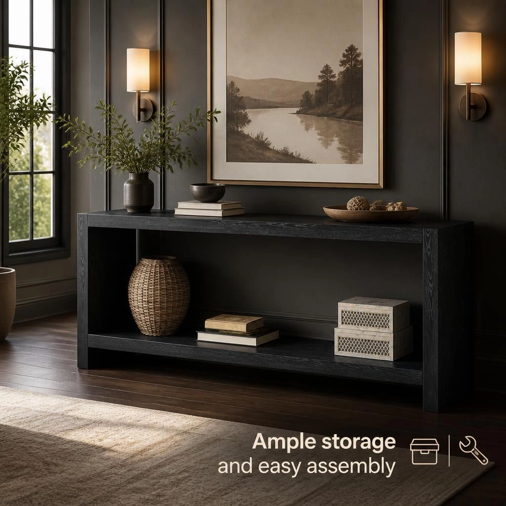 GOODSILO Long Narrow Console Table Sofa