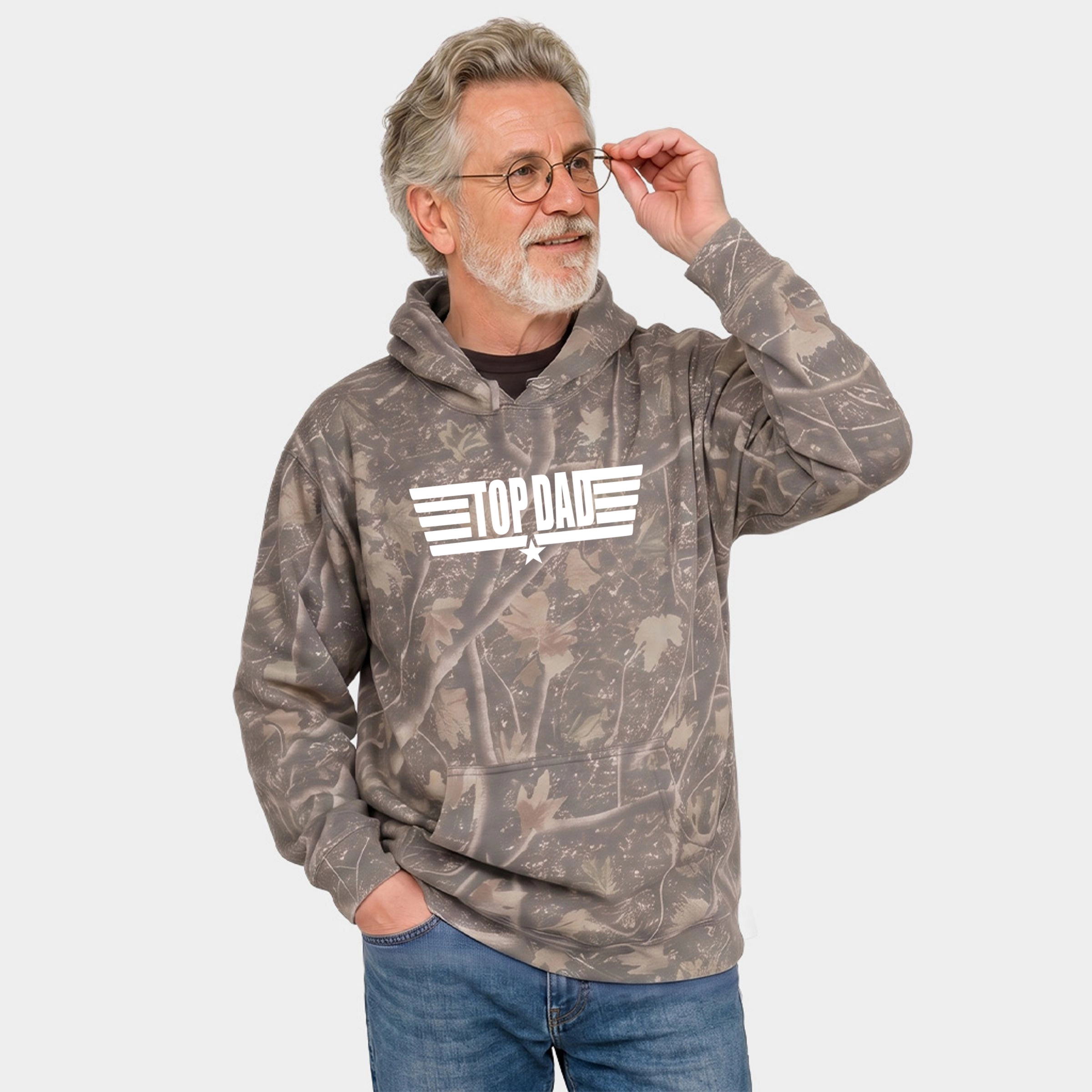 Simply Sage Market - Men's Camo Hoodie Top Dad