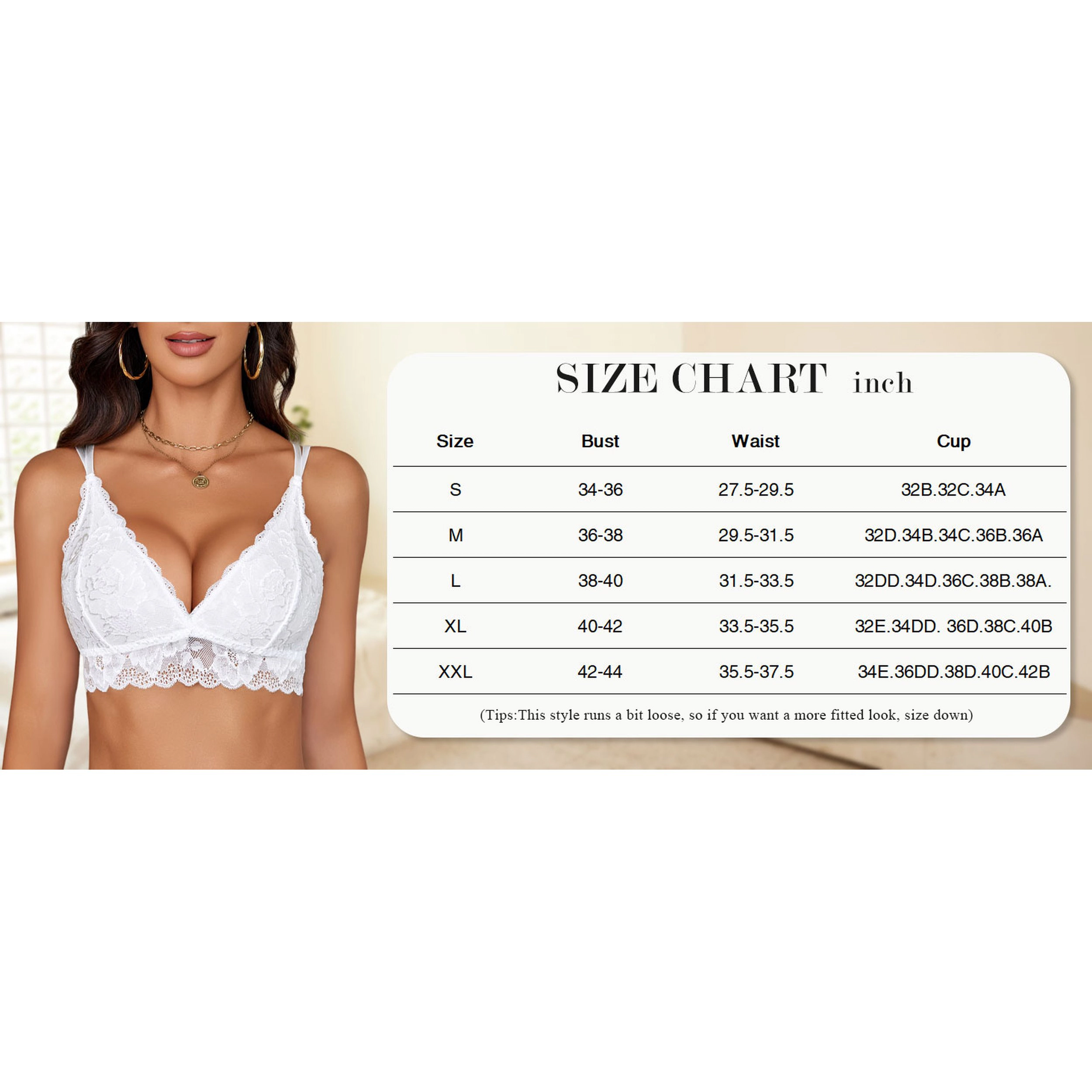Avidlove Women's Lace Camisole Longline Bralette