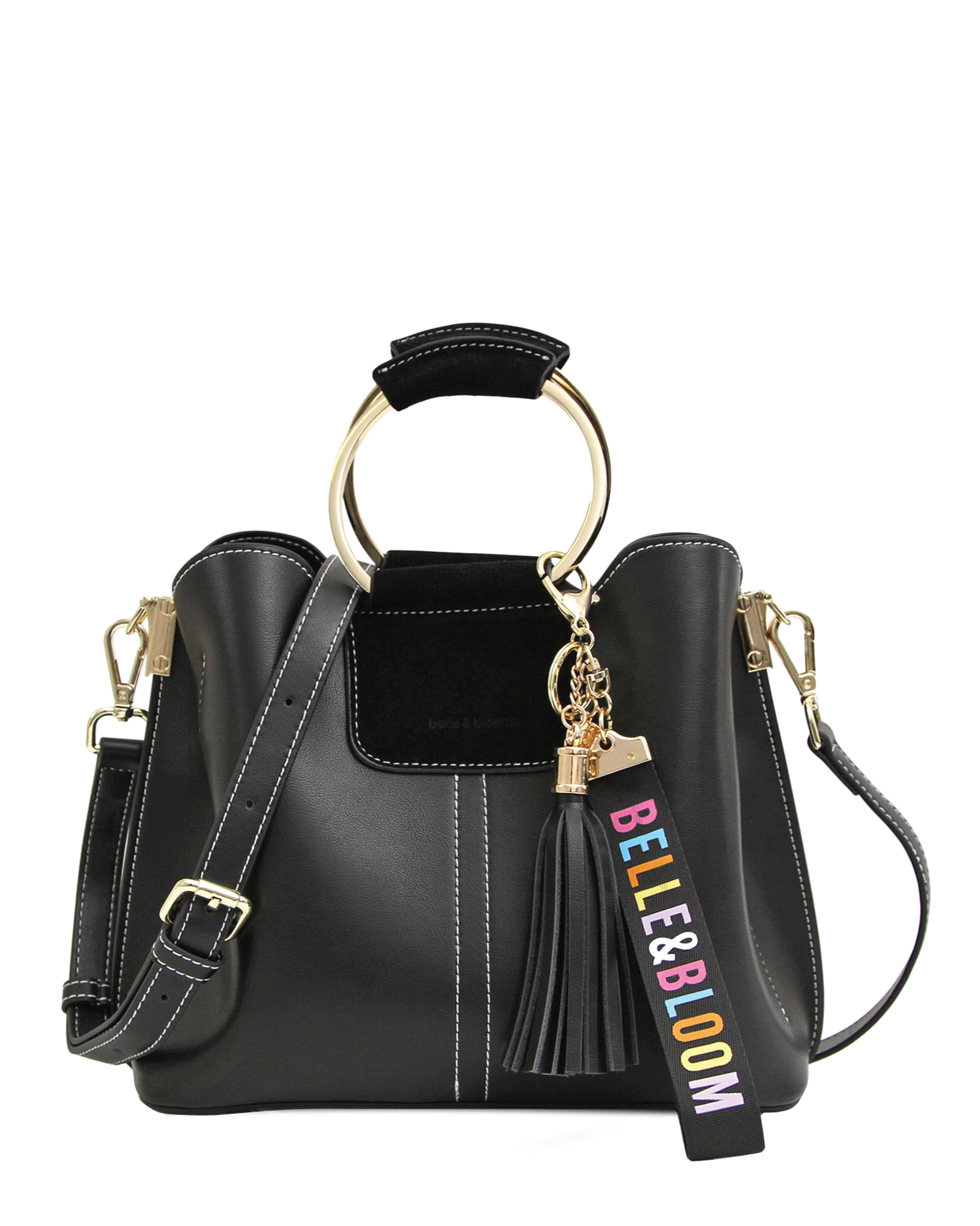 Belle & Bloom Womens Twilight Leather Cross-Body Bag