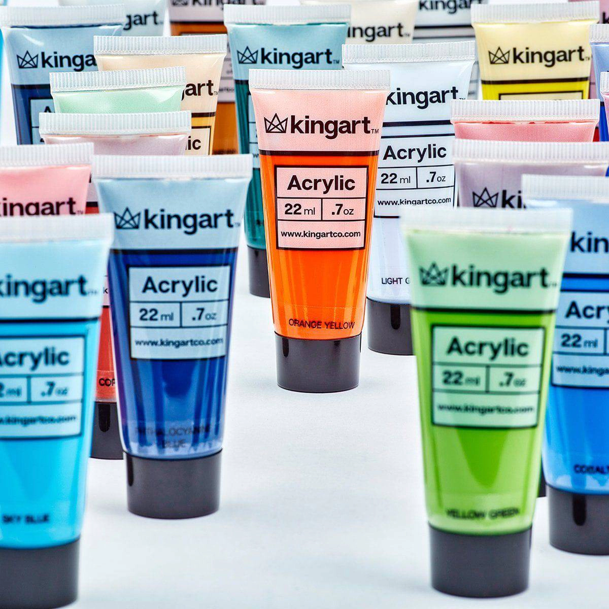 KINGART PRO Acrylic Paint Set - 48 Colors, 22ml Tubes