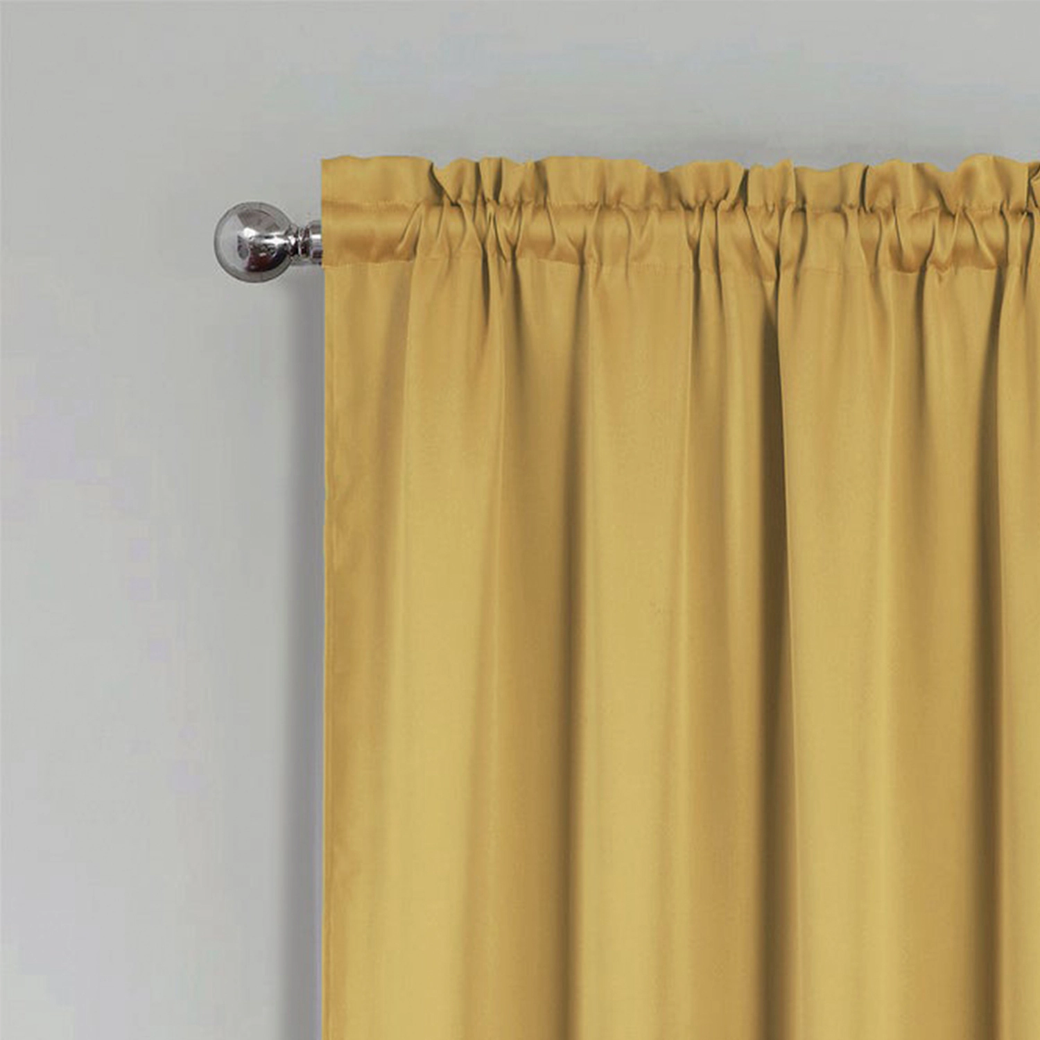 RT Designers Collection 100% Polyester Twilight Blackout Rod Pocket Curtain Panel 54" x 84" Sesame