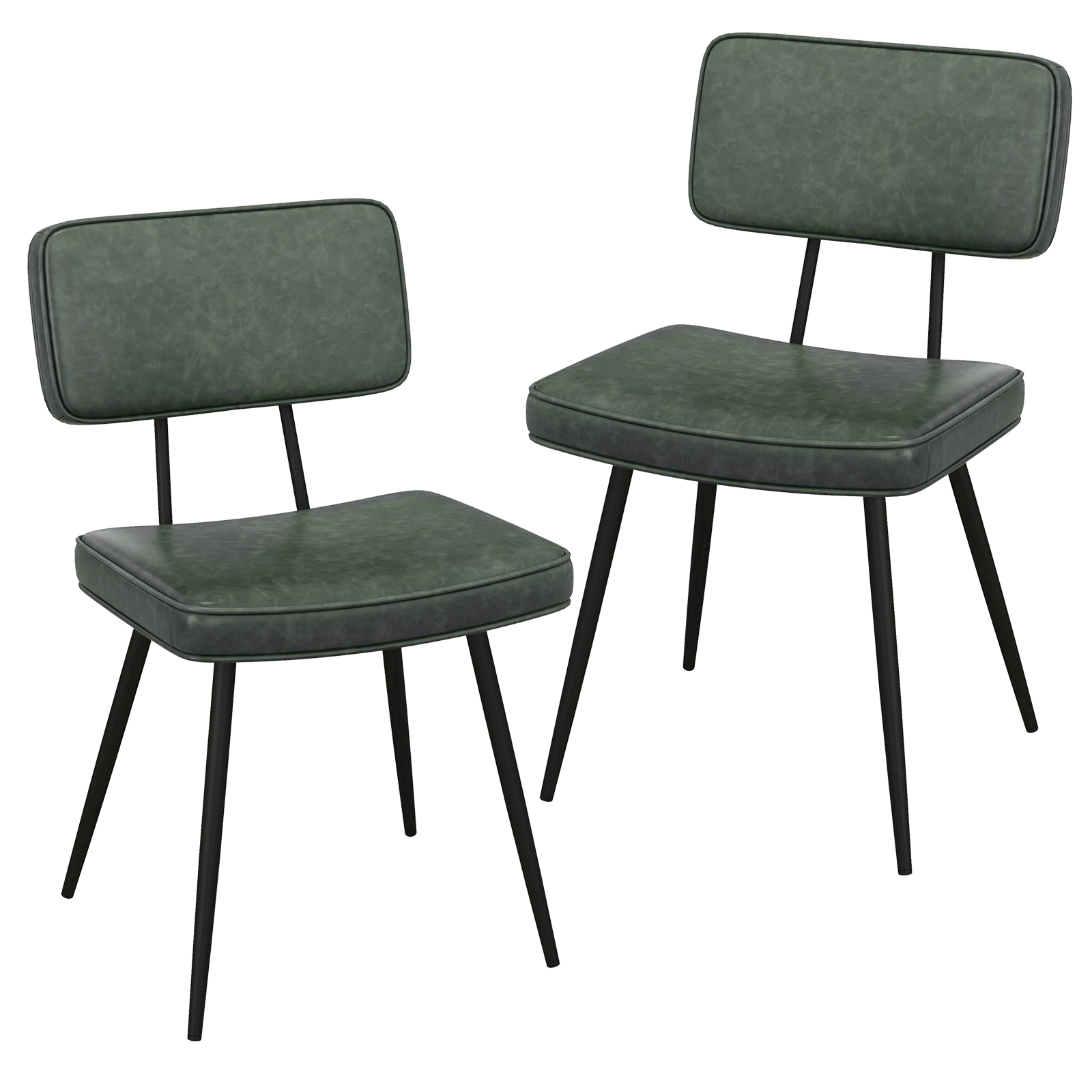LJG Dining Chair Set of 2 with Padded Backrest and Seat