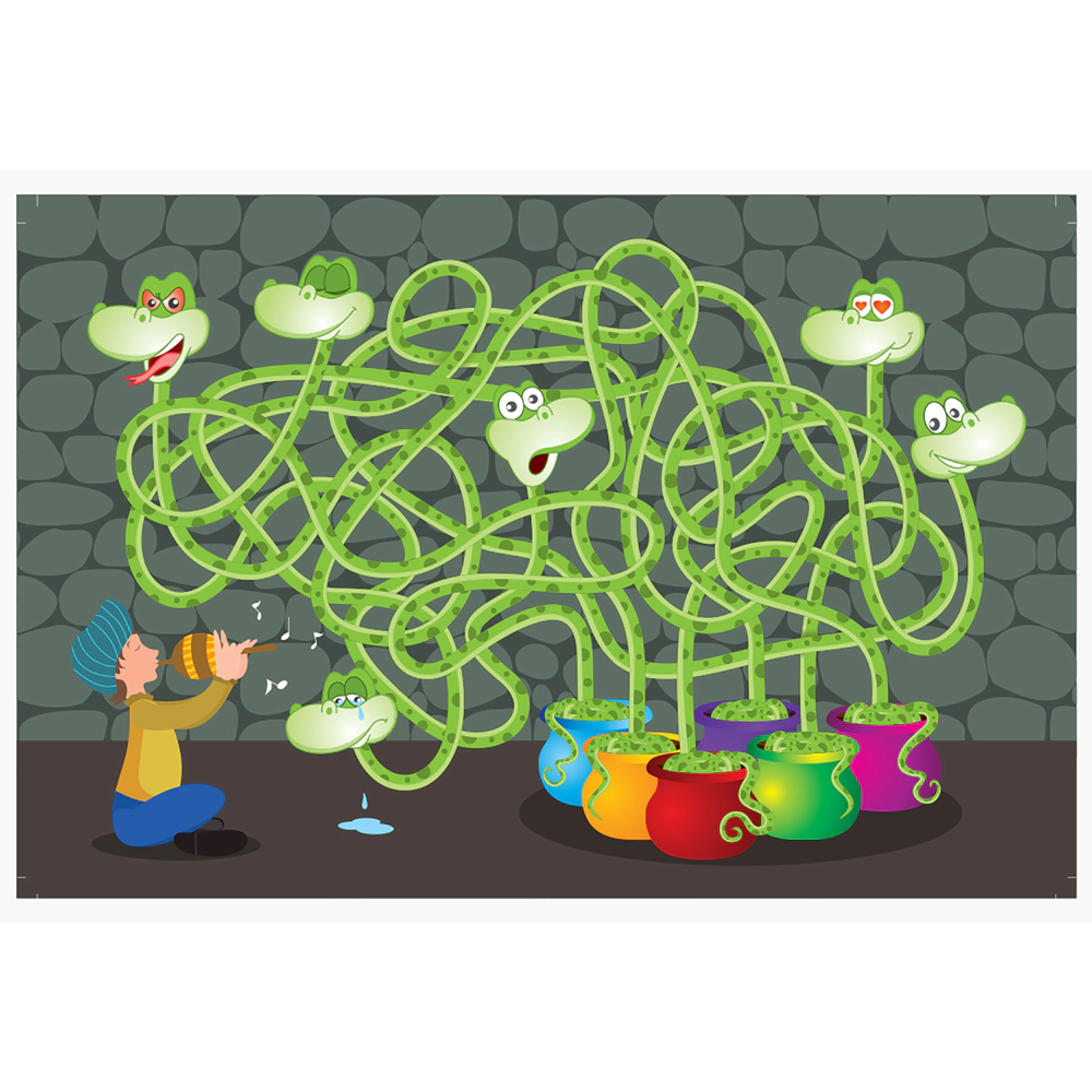Chalk & Chuckles Moody Snakes Game & Puzzle -40 pieces