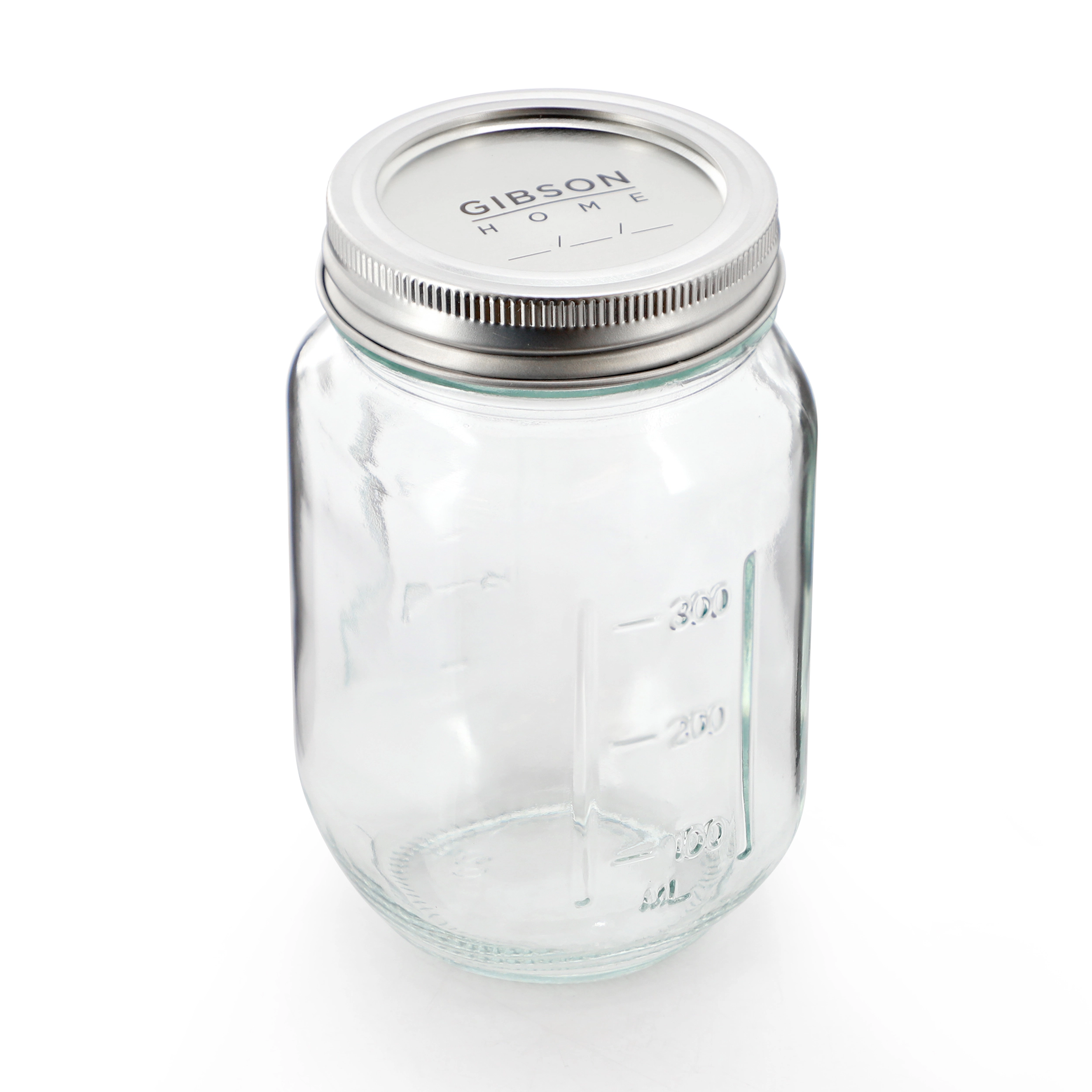 Gibson Home Market Preserves 12 Piece 16 Ounce Glass Canning jars with Lids and Bands