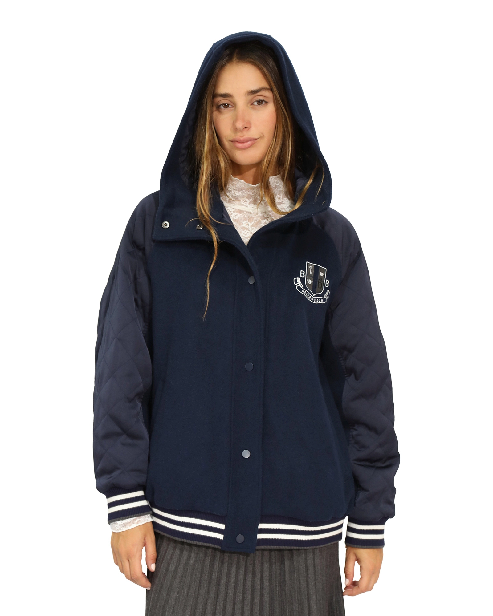 Belle & Bloom Remix Bomber Varisty Jacket