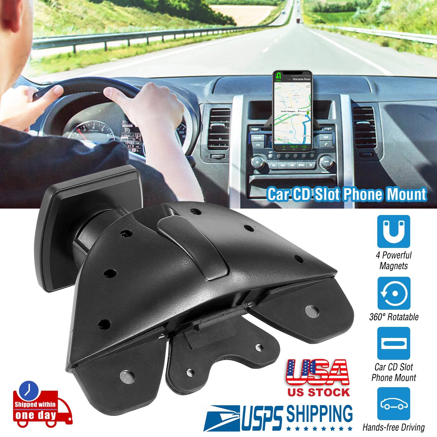 GBruno Magnetic CD Slot Car Phone Mount