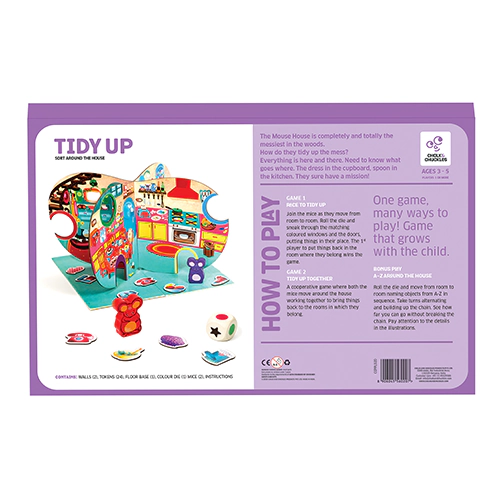 Chalk & Chuckles Tidy Up Matching & Sorting Game - 1-2 Players