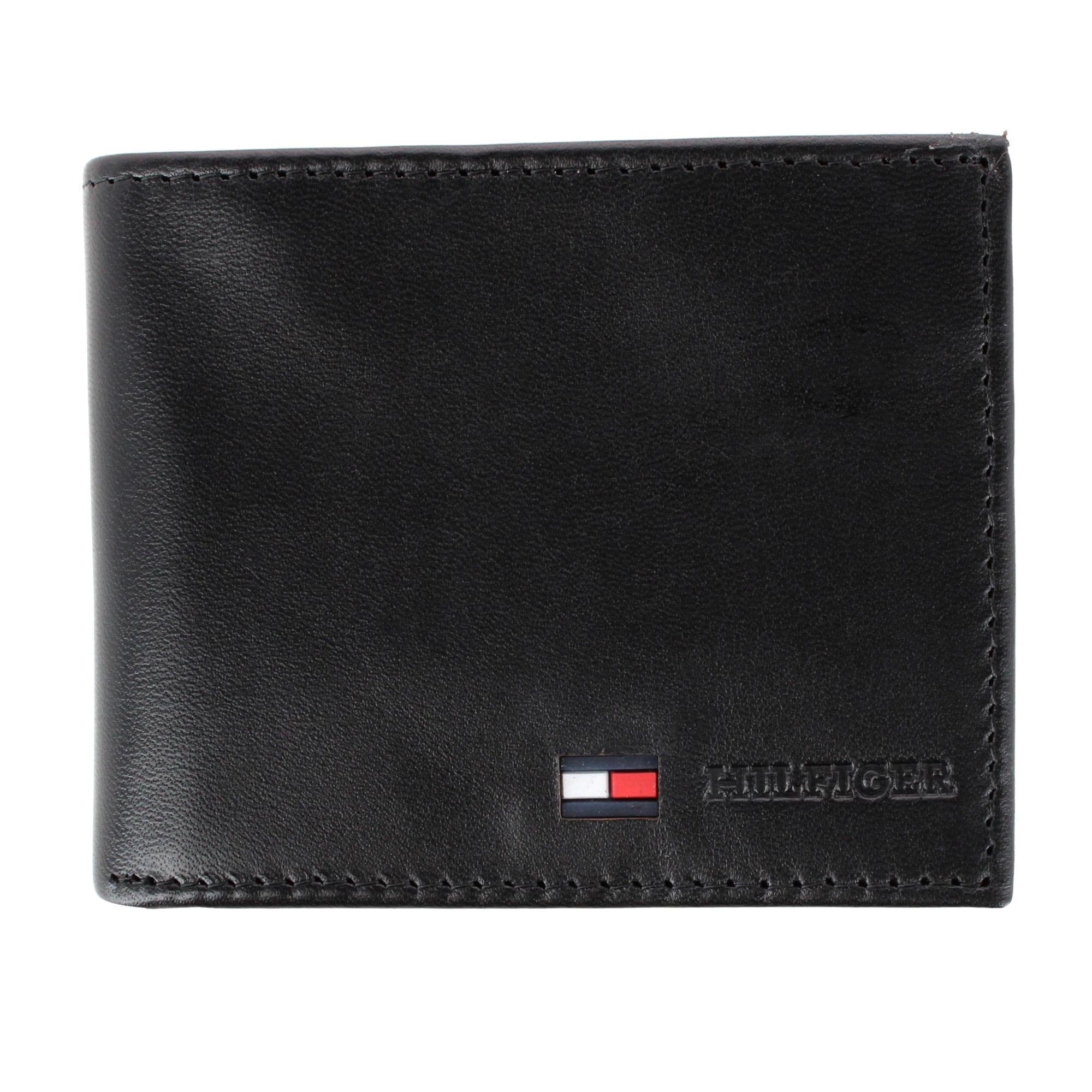Tommy Hilfiger Men's Leather Stockton Bifold Coin Wallet