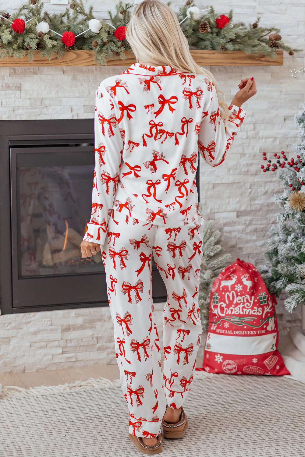 Threaded Pear Women's Rubinaya Long 2pcs Pajama Set