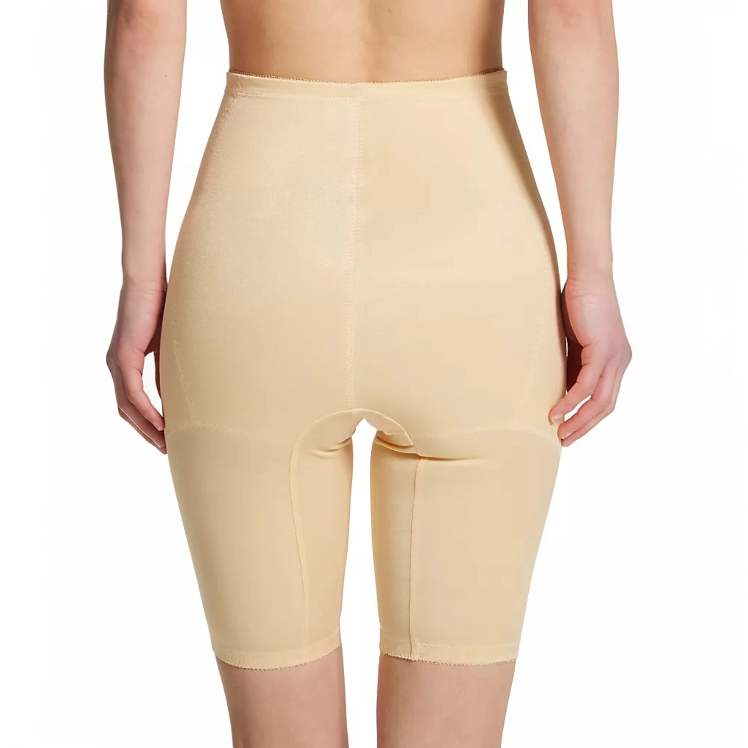 Rago Waistline Tummy Control Thigh Slimmer | Satin & Smooth Fabric Medium to Firm Support Style 6205