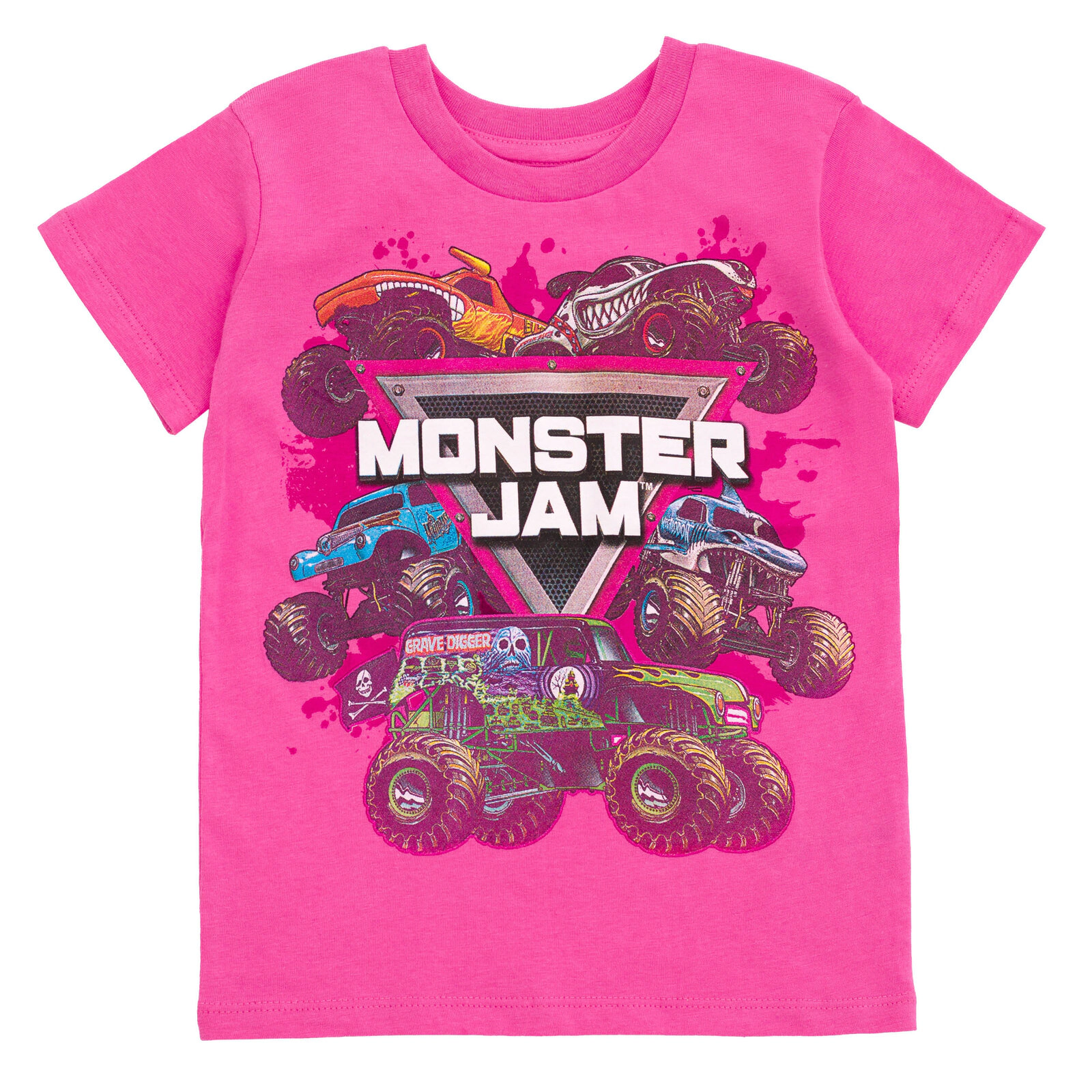 Monster Jam Girls' 2-Pack Short Sleeve T-Shirts