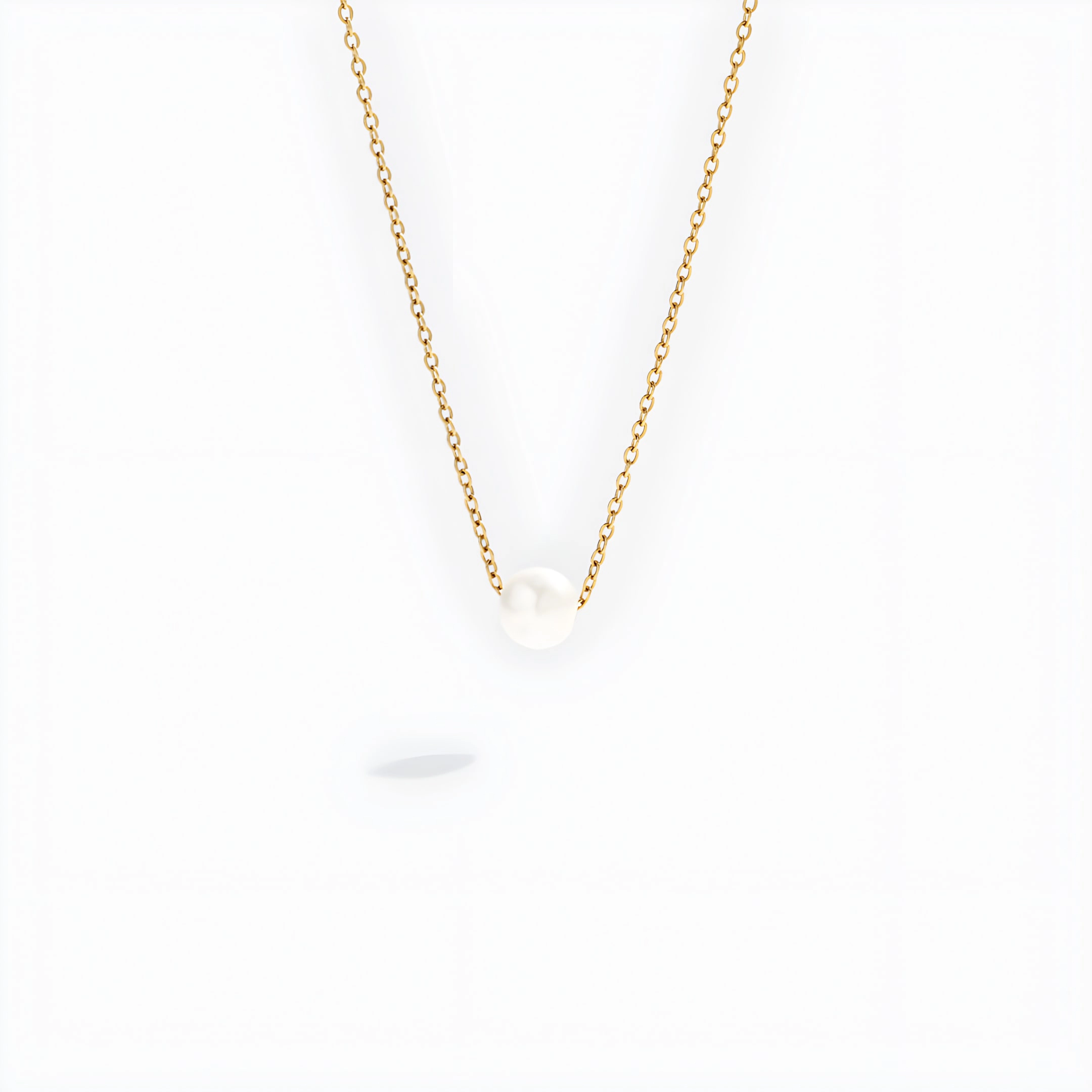 Mint & Lily Women's Floating Pearl Necklace