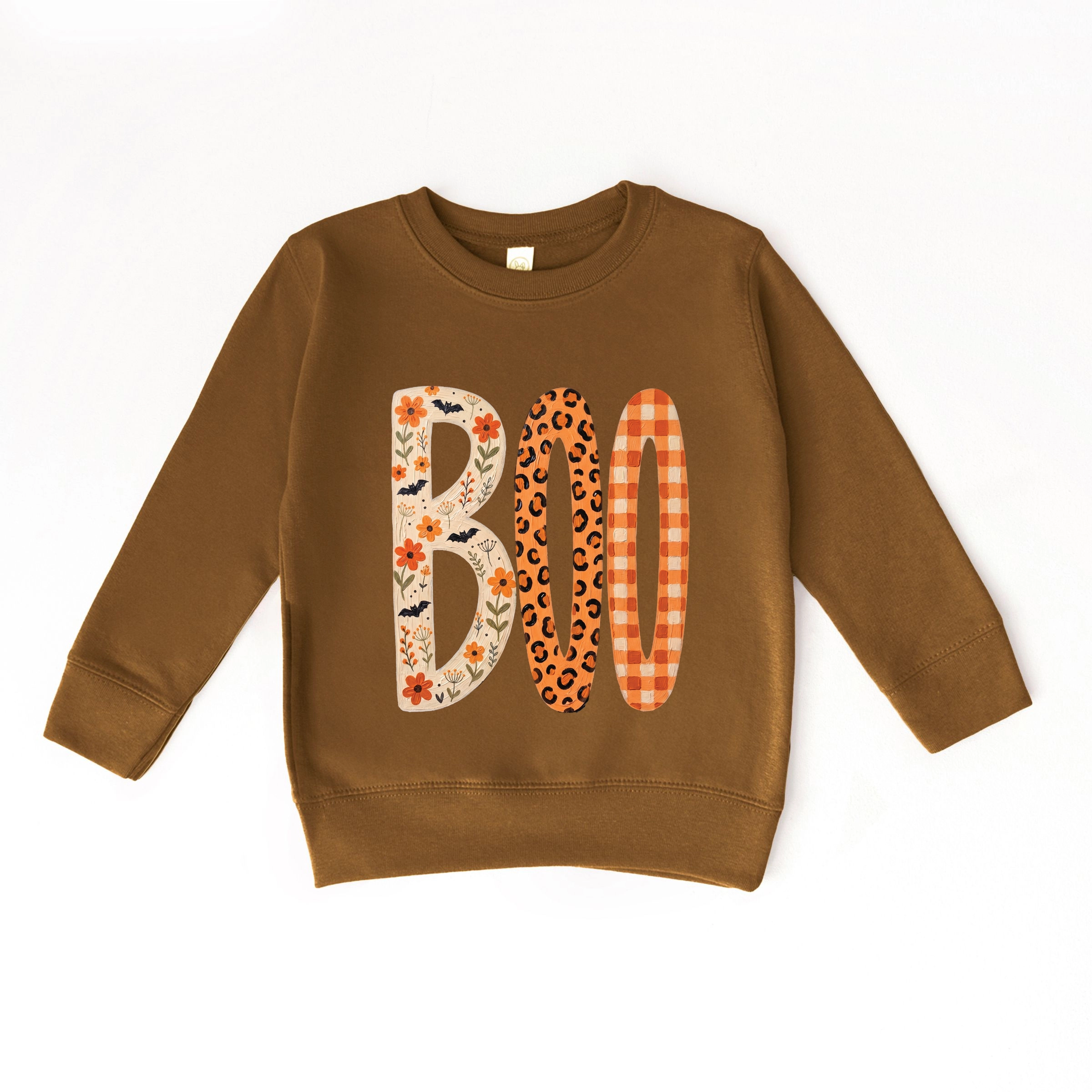 The Juniper Shop - Toddler Graphic Sweatshirt Boo Tall Pattern