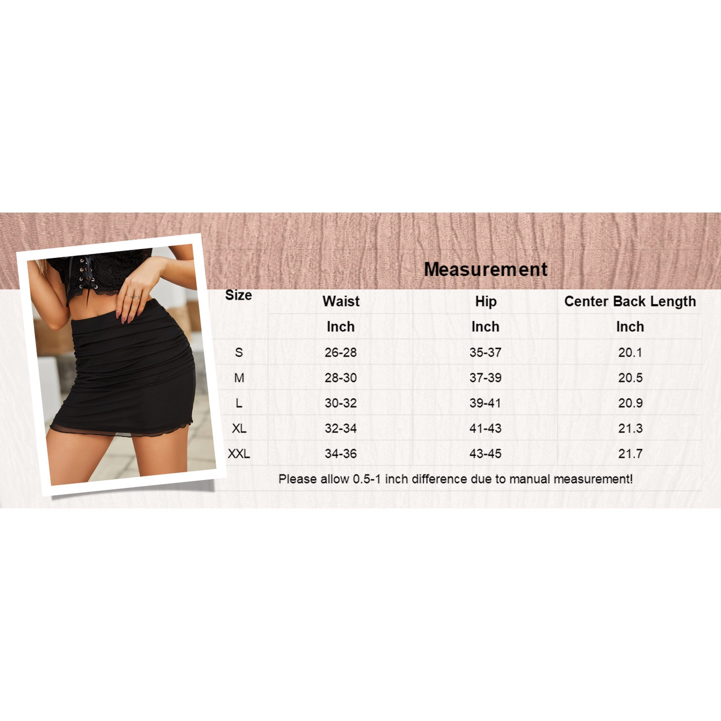 Avidlove Women's Mesh Bodycon High Waist Ruched Mini Skirt