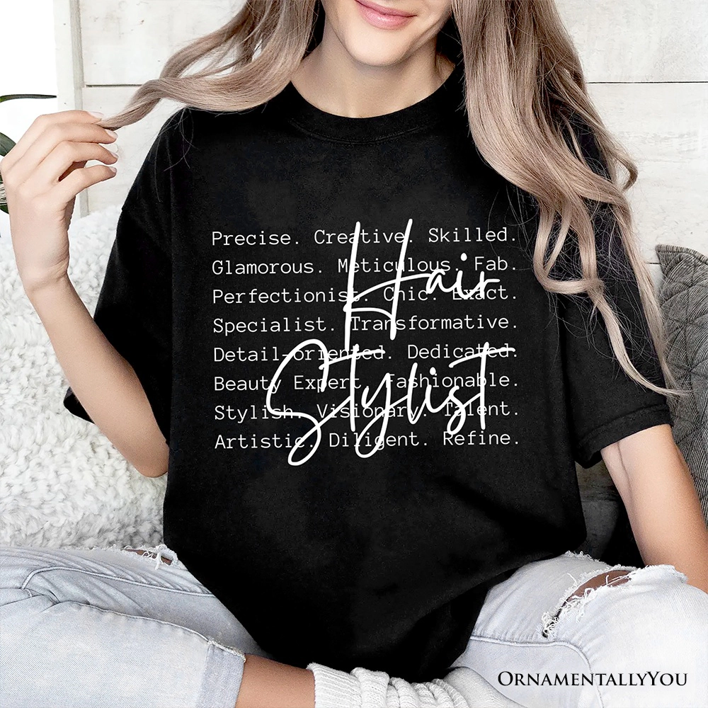 OrnamentallyYou Womens Hair Stylist Definition Beauty Salon Appreciation T-Shirt