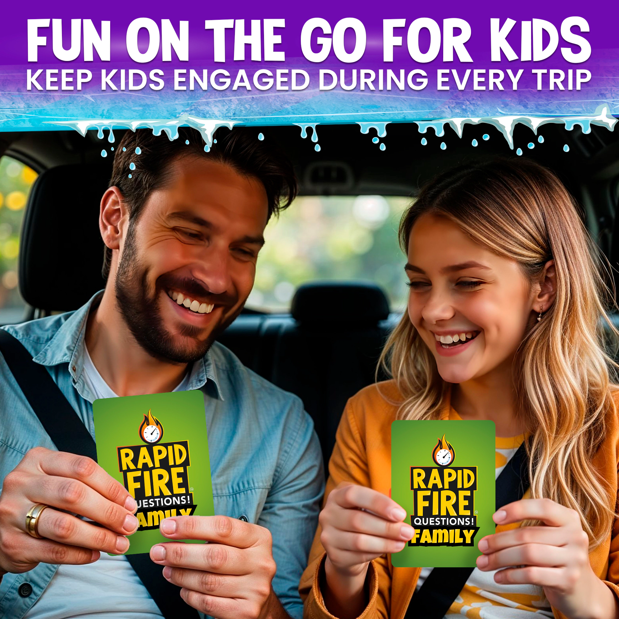 QUOKKA Kids Conversation Card Game, Icebreaker Questions for Families, Friends and Group Activities