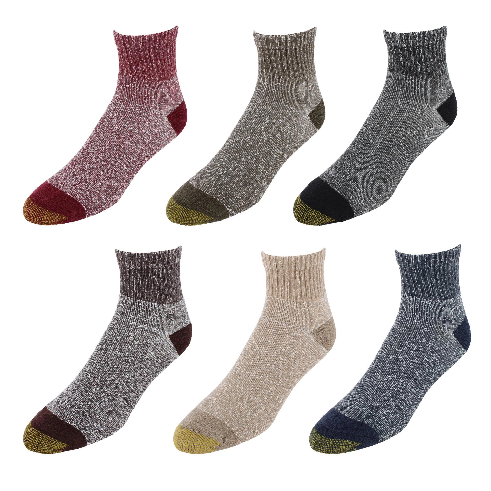 Gold Toe Men's Quarter Lenght Full Cushioned Socks (6 Pairs)