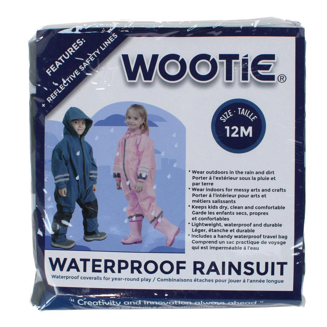 CTM Toddler Waterproof Rainsuit with Reflective Stripes by Wootie