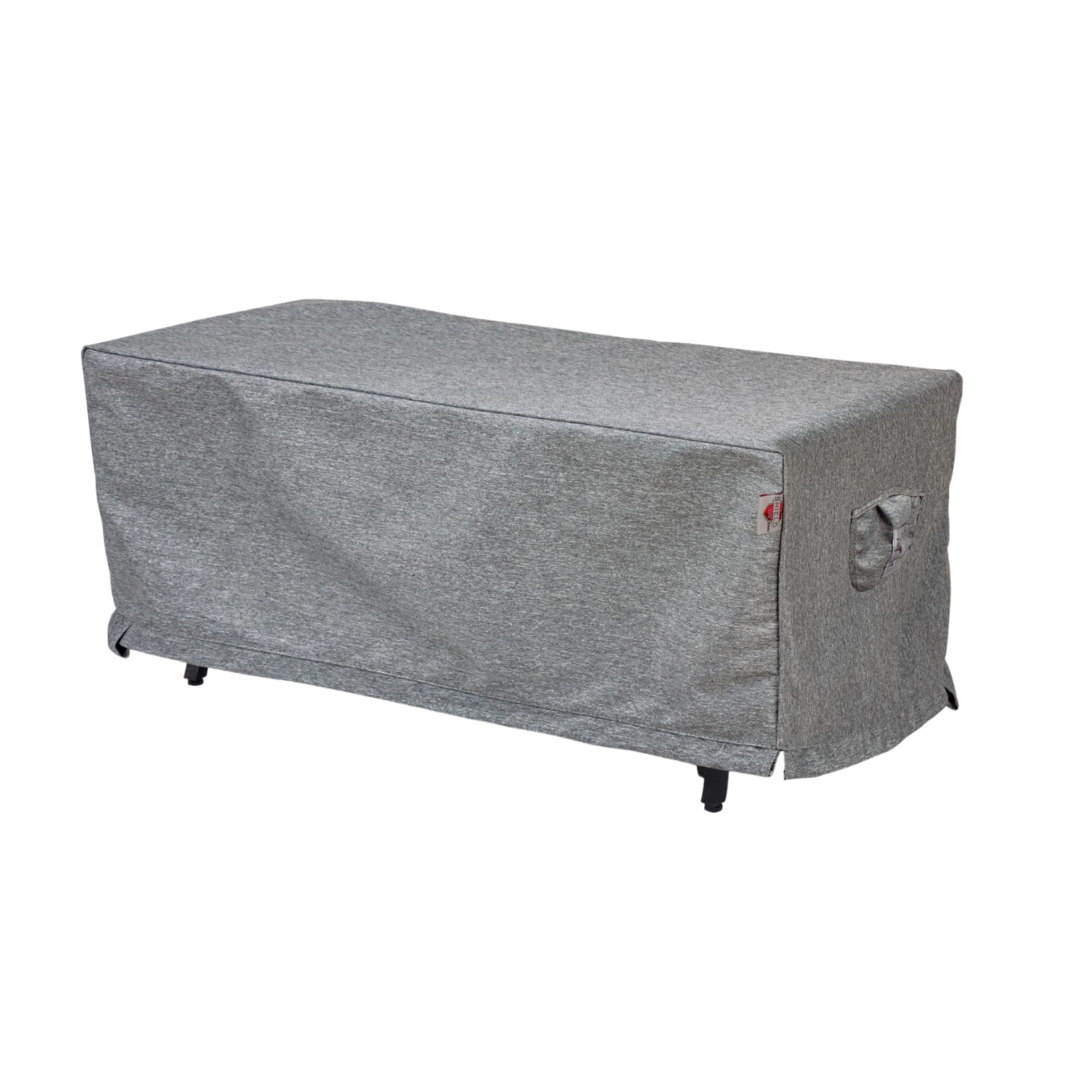 Summerset Shield Platinum 3-Layer Polyester Water Resistant Outdoor Fire Table Cover - 53x33", Grey Melange