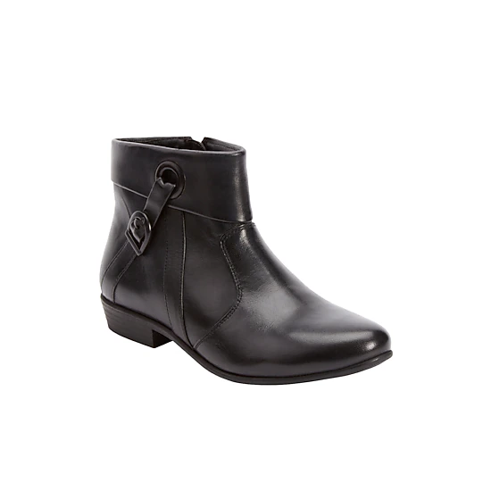 Comfortview Women's The Terri Leather Bootie