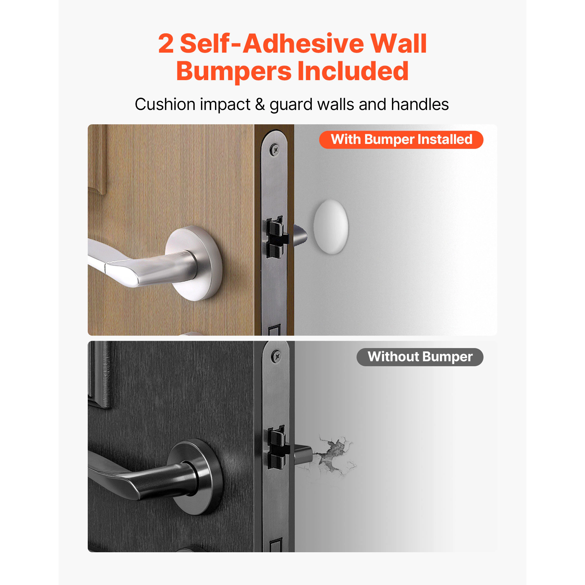 HONGGE Door Stop 2 Pack for Alloy Door