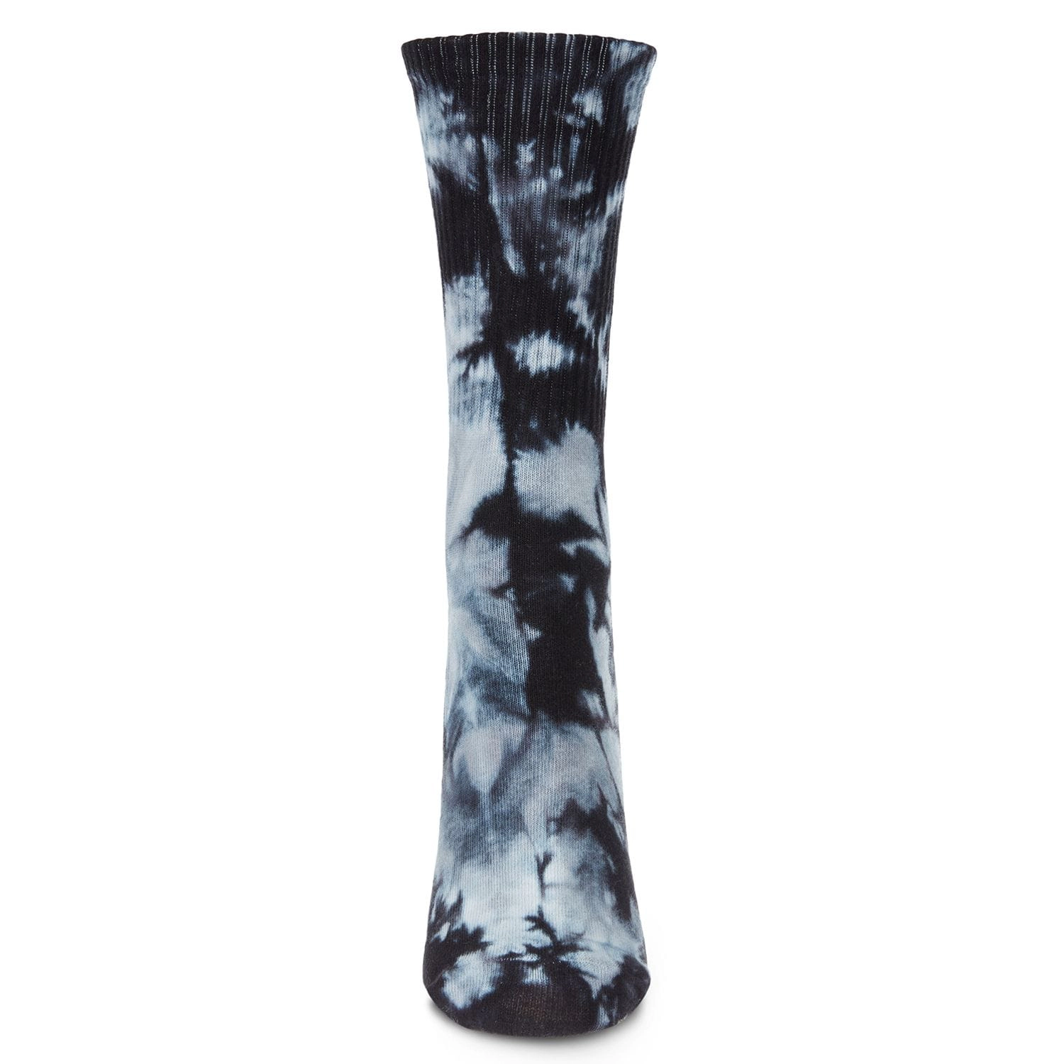 MeMoi Women's Tie Dye Athletic Rib Cotton Blend Crew Socks