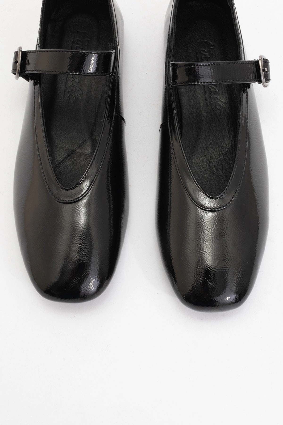 Forever & Always Womens Matilda Leather Mary Jane Flats