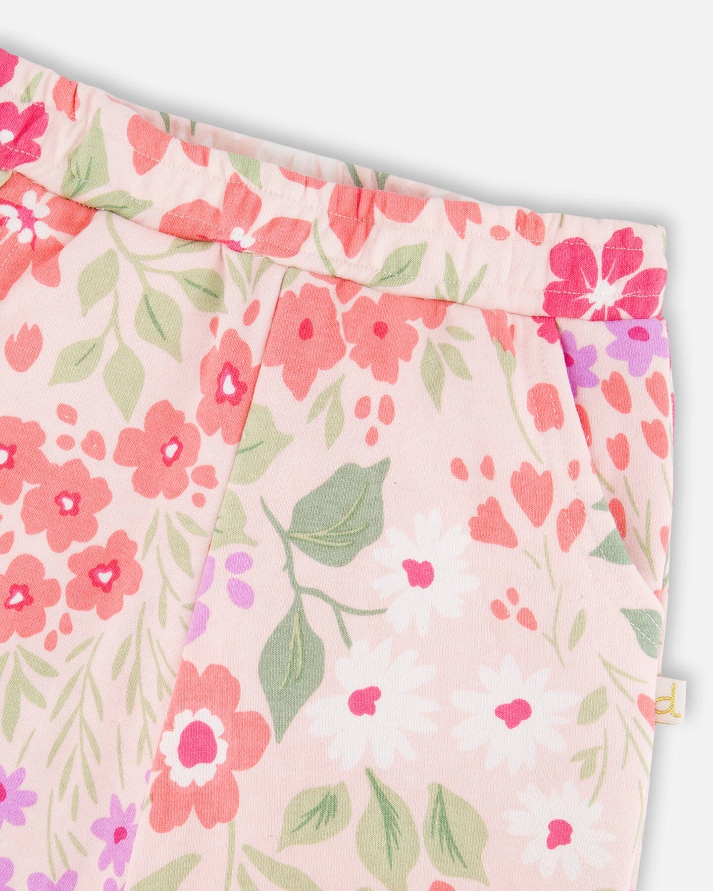 Deux par Deux Girls French Terry Pants Printed Flowers