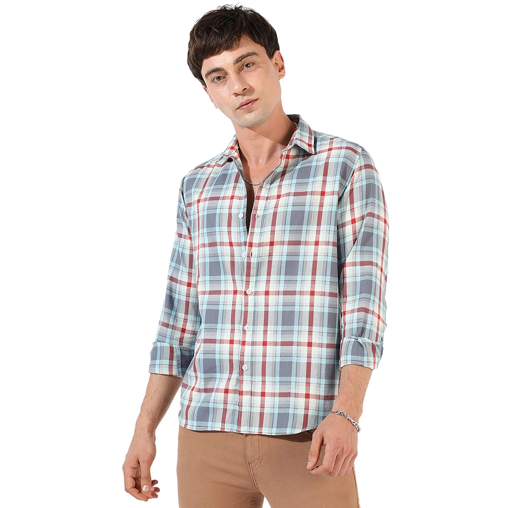 Men's Checkered Casual Shirt