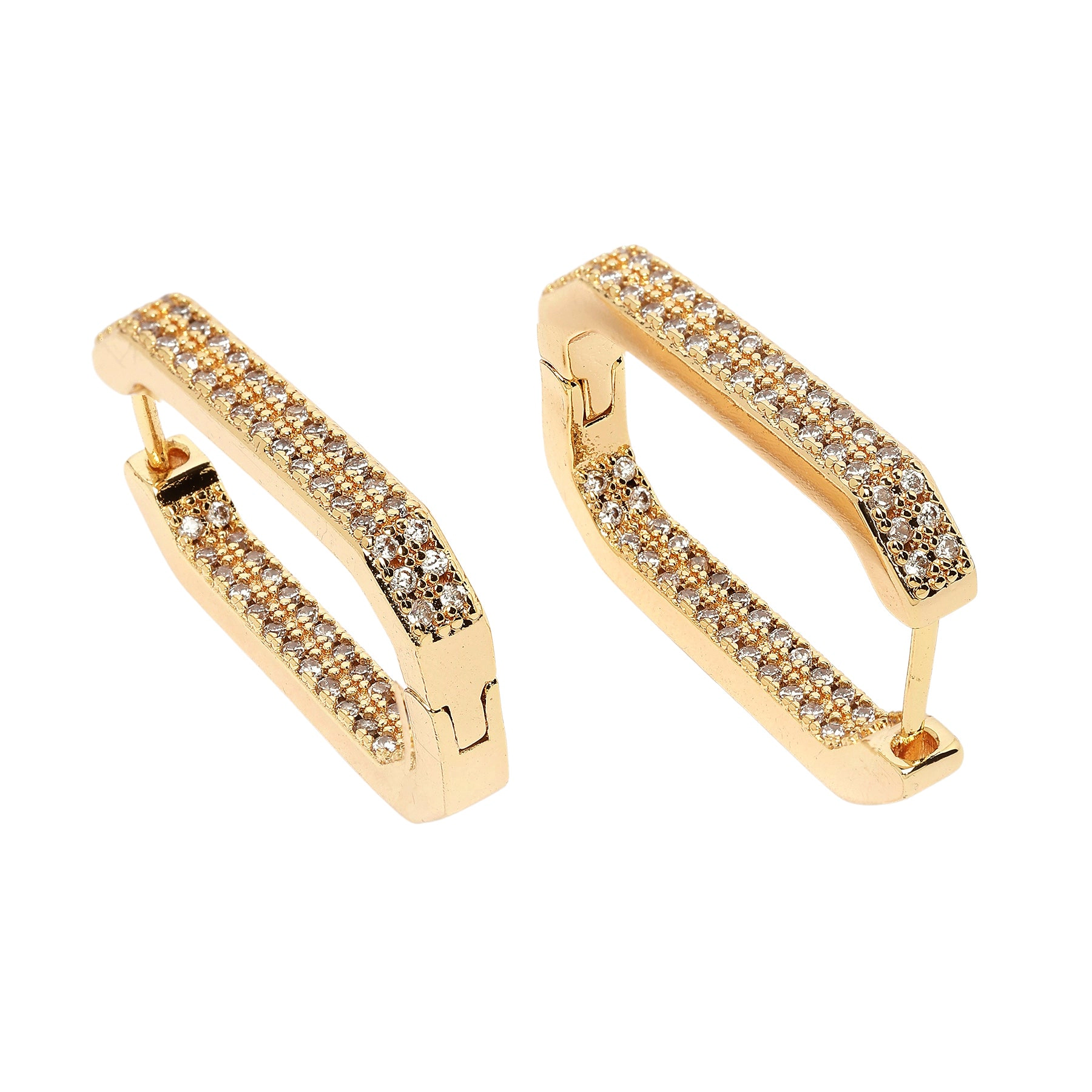 AGP PARIS Womens Sleek and Stylish Hoop Earrings