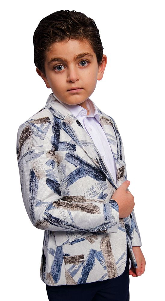Elie Balleh Boys Slim Fit Classic Jacket