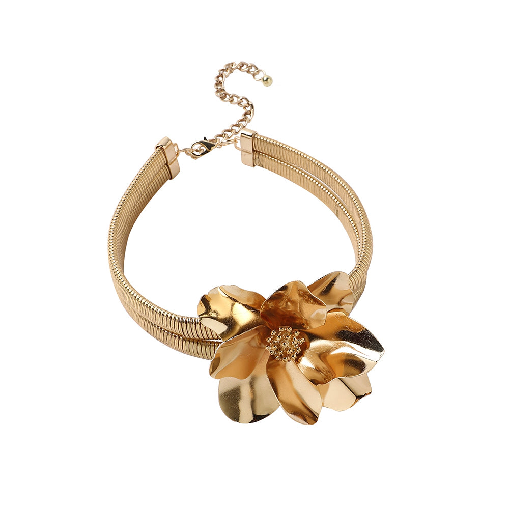 SOHI Women's The Poppy Choker Necklace - California Gold