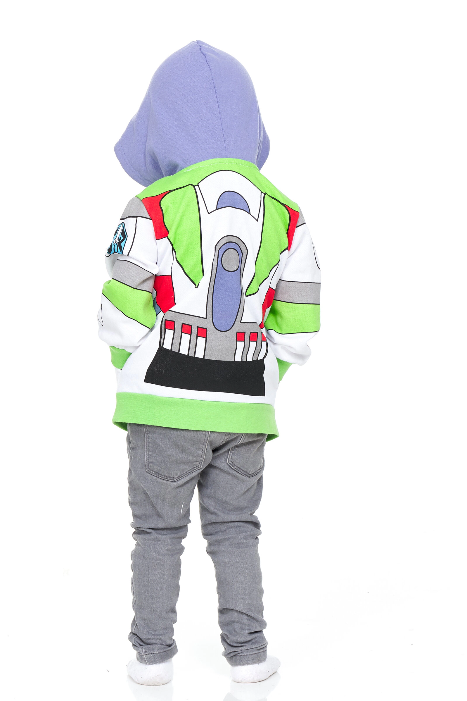 Toy Story Buzz Lightyear Cosplay Fleece Zip-Up Hoodie