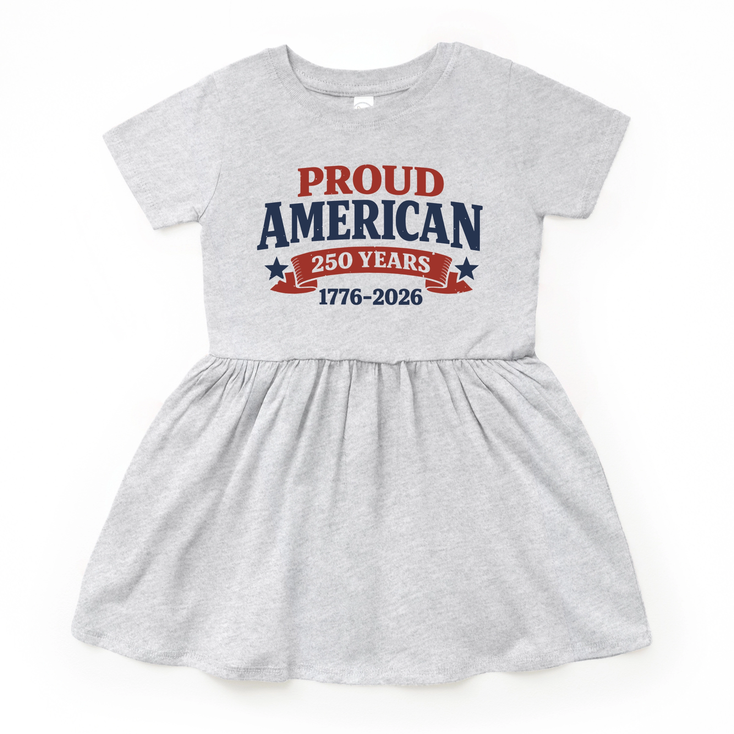 The Juniper Shop - Proud American 250 Years Toddler Graphic Dress