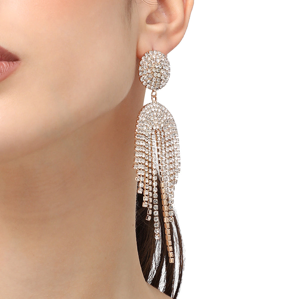 SOHI Women's Bling Drop Earrings