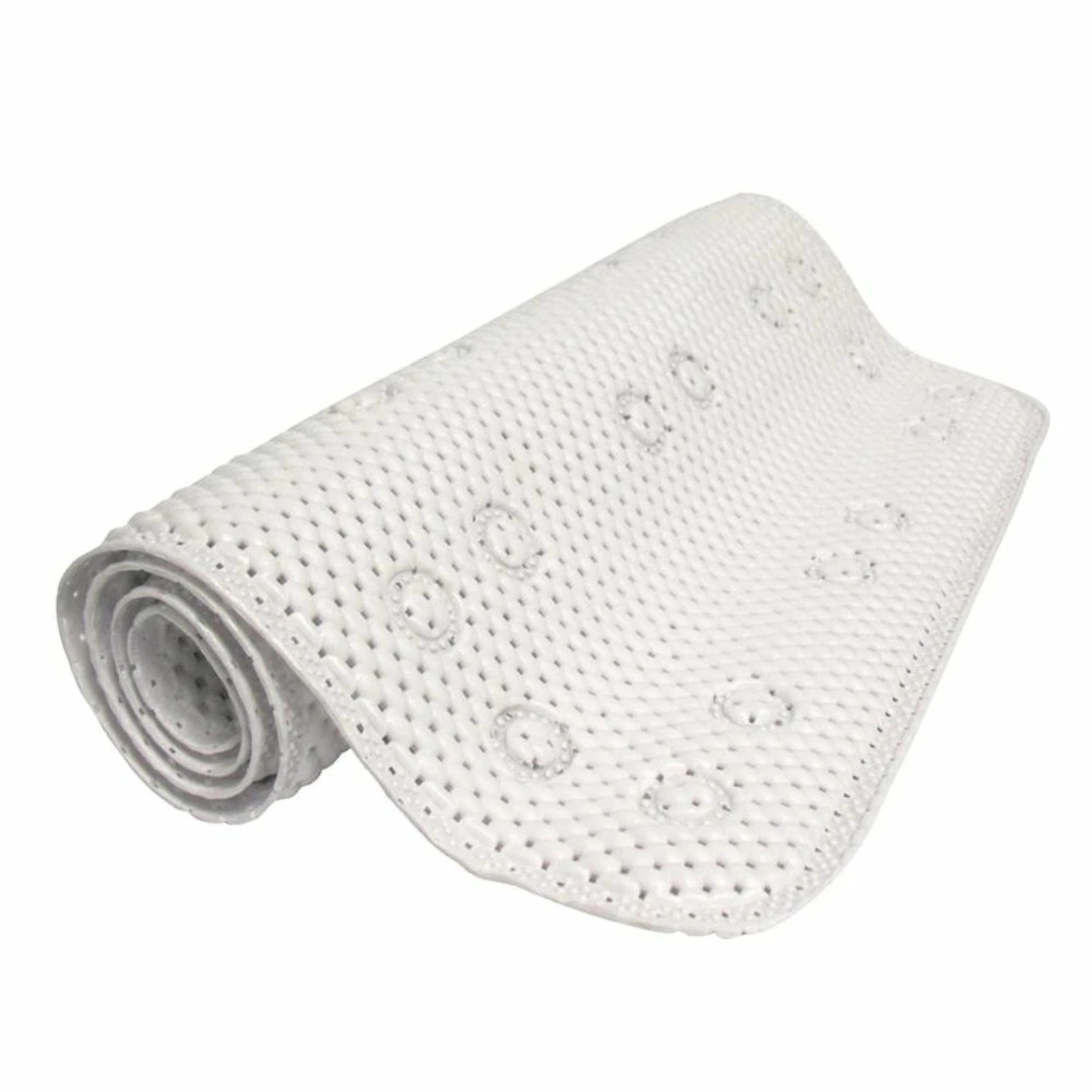 Home Collection Anti-Slip Waffle Bath Mat 27.5" x 16" with Suction Cups
