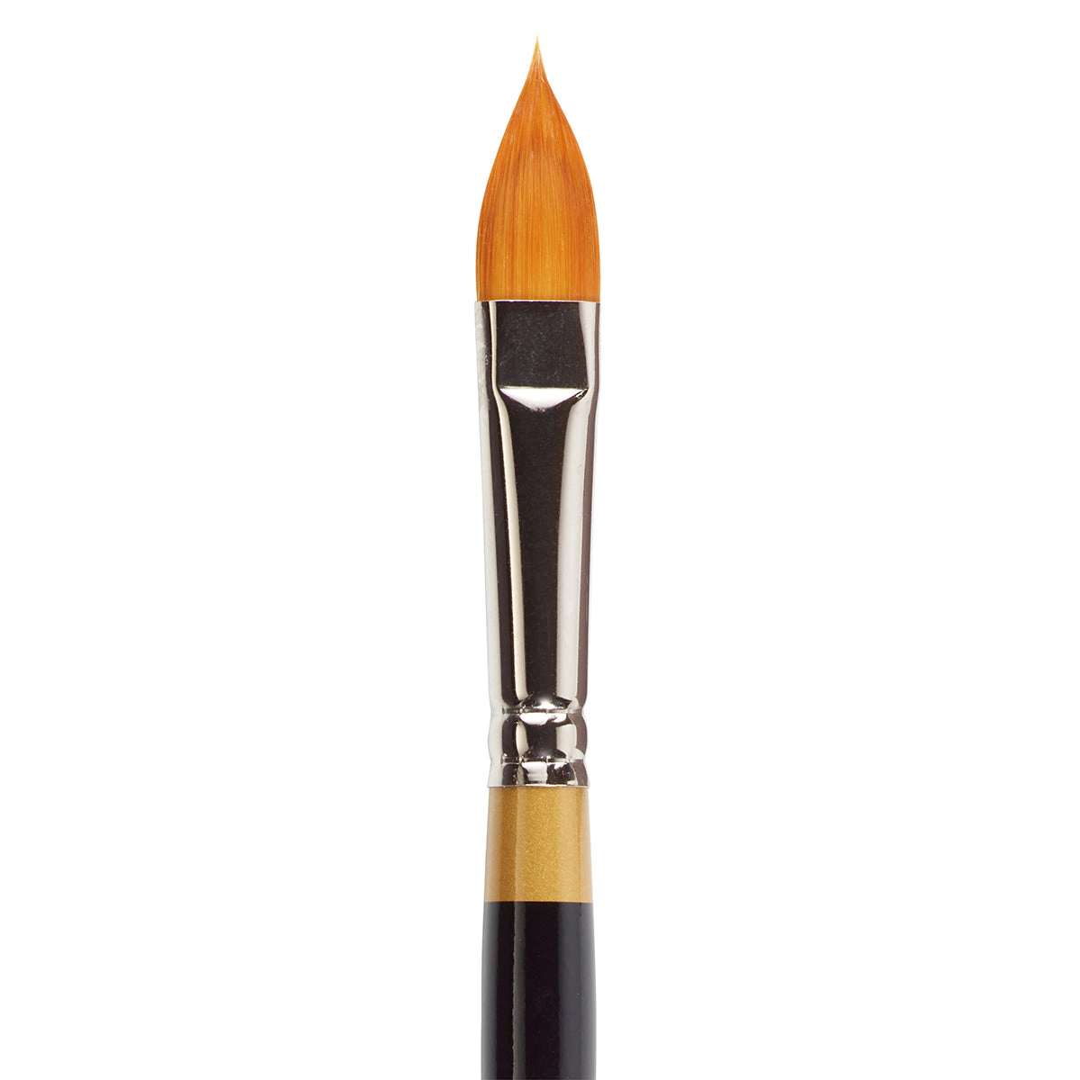 KINGART Original Gold 9930 Flora Oval Golden Taklon Brush - Floral Petal Multimedium