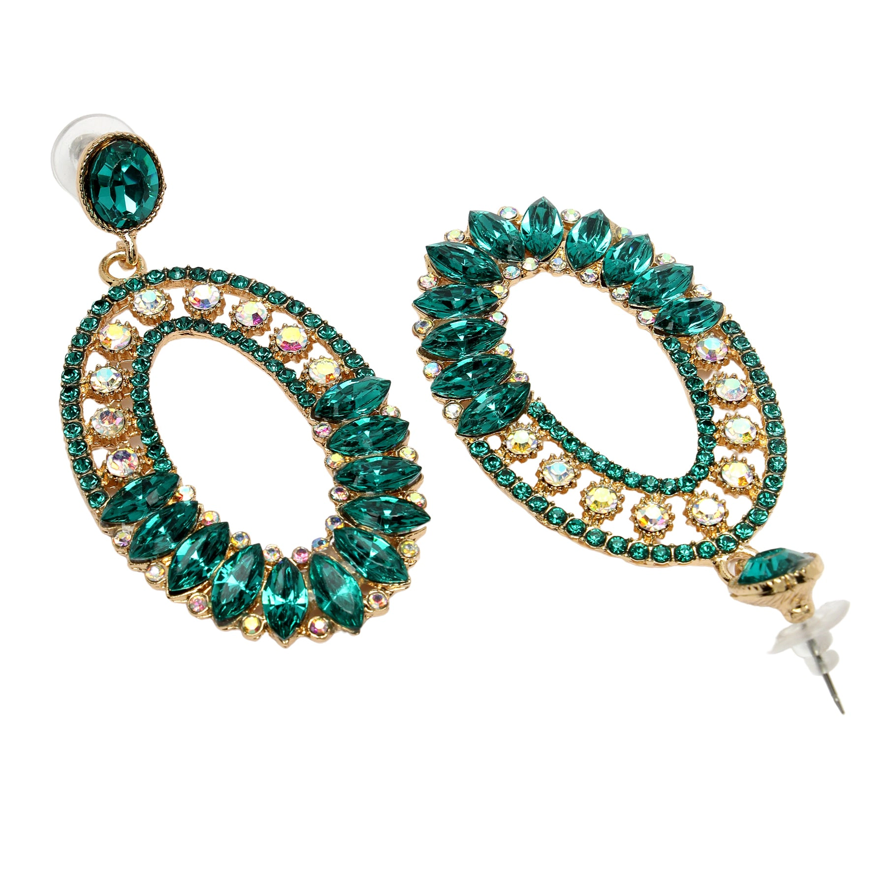 AGP PARIS Womens Diva Collection Mosaic Dangle Drop Earrings