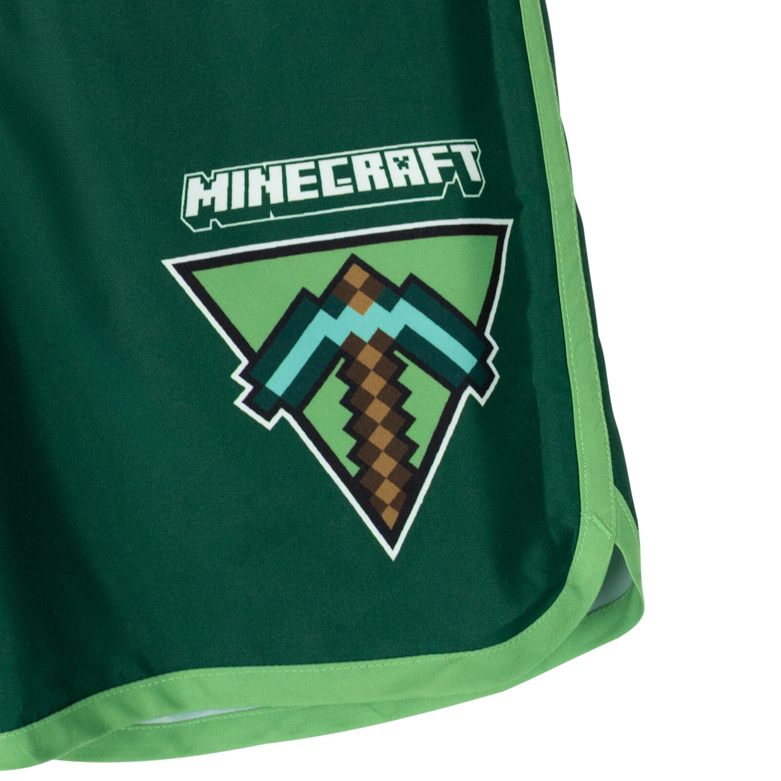 Minecraft Boys' Swimwear 2-Piece Rash Guard and Swim Trunks Set