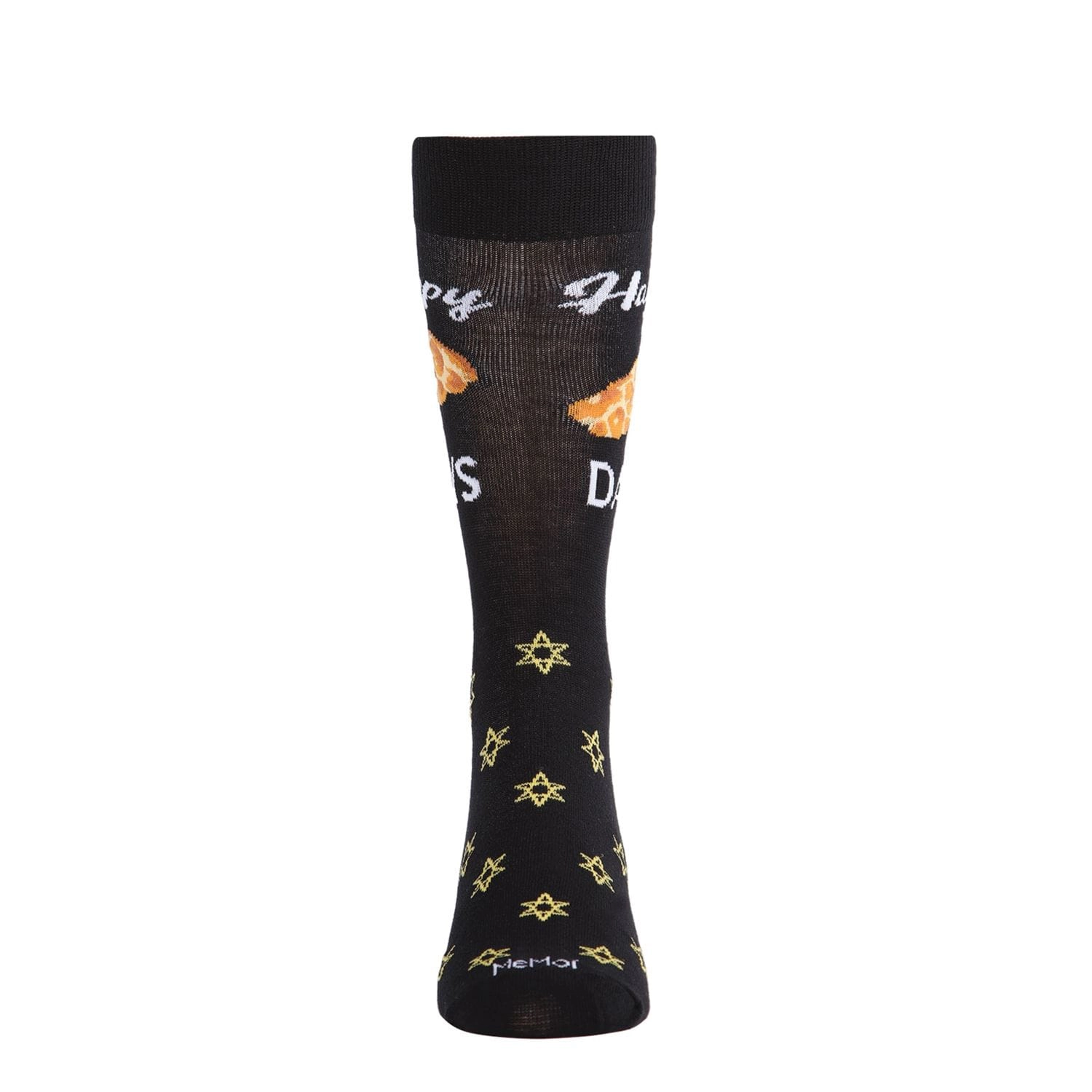 MeMoi Men's Funny Pun Happy Challah-Days Novelty Crew Socks