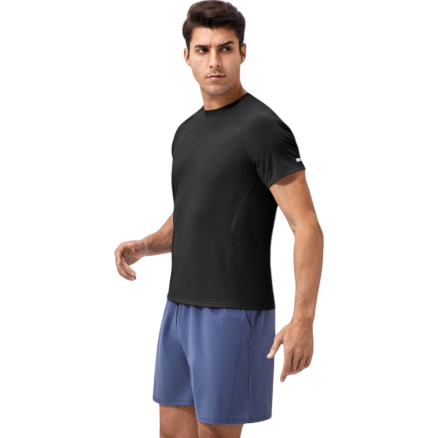 Anna-Kaci Men's Classic Crew Neck Active T-Shirt with Lightweight Quick-Dry Fabric for Performance Comfort