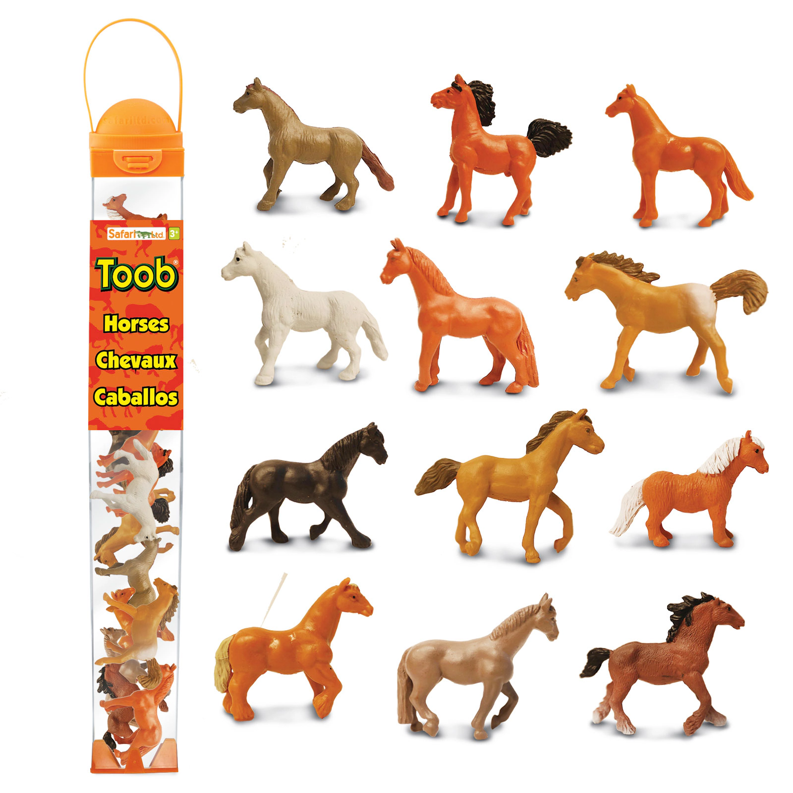 Safari Ltd. - Horses TOOB - contains 12 Mini Figurines