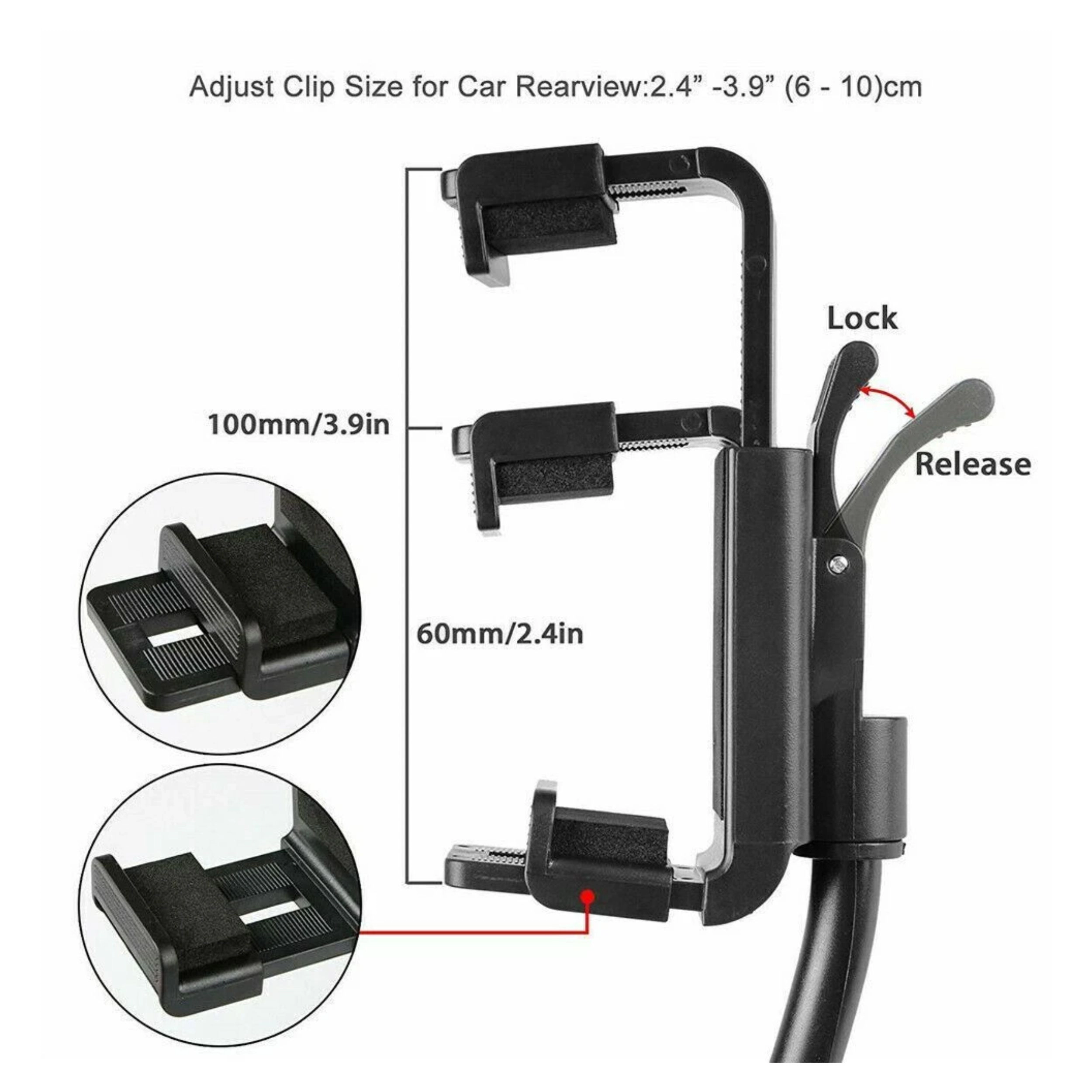 Home Collection 360° Car Rearview Mirror Phone Holder
