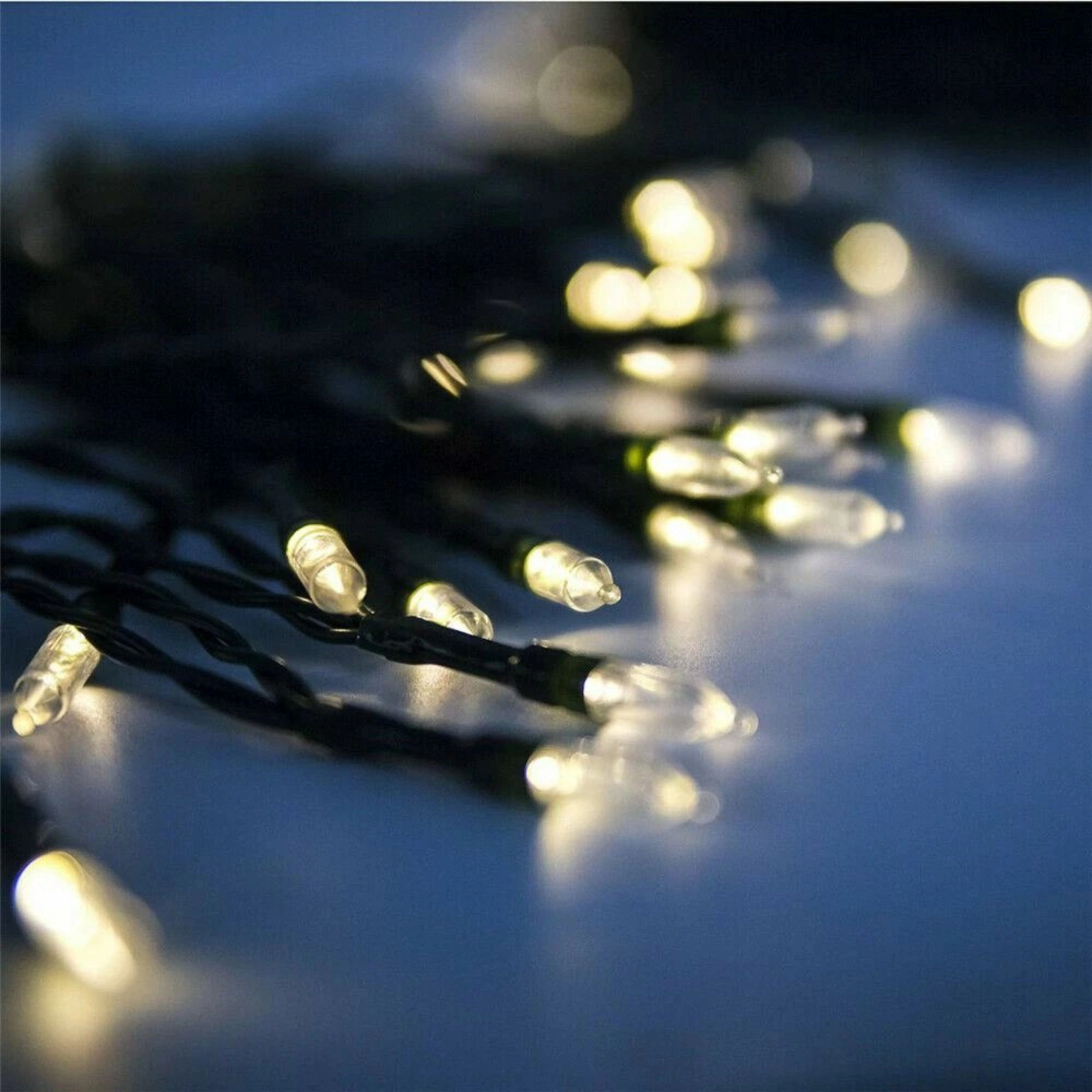 Home Collection 50 LED Battery Operated Outdoor String Lights Warm White