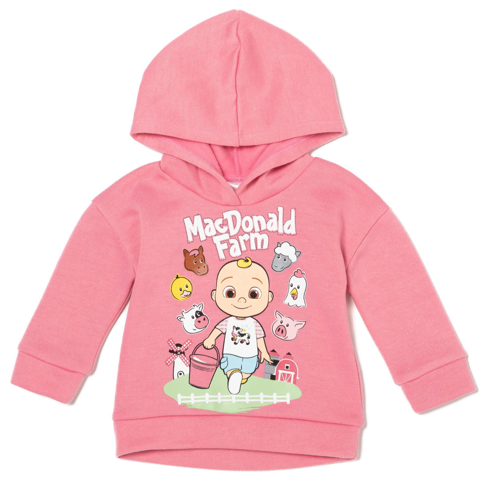 Cocomelon JJ Girls' Fleece Hoodie and Leggings Set