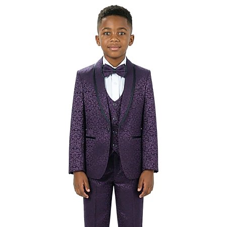 Tazzio Little & Big Boys Slim Fit 4-Pc. Solid Suit Set - JCPenney