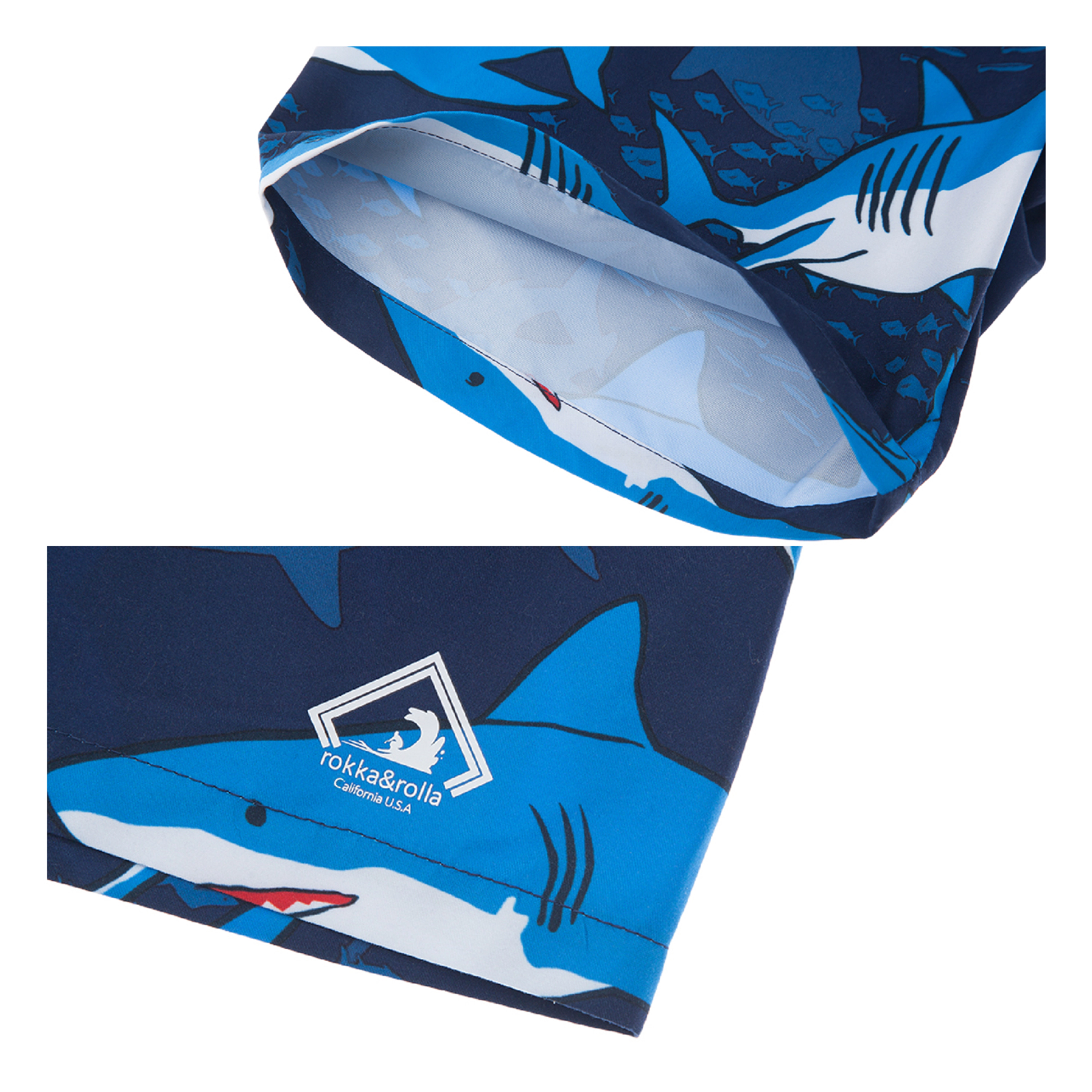 Rokka&Rolla Toddler Boys Mesh-Lined Swim Trunks